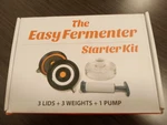 Easy Fermenter Wide Mouthed Fermentation Starter Kit 3 Lids Weights 1 Pump. Fixed Price $49.99.