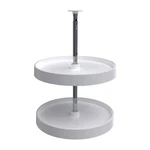 Rev-a-shelf 18'' Lazy Susan Full-circle Polymer Two-shelf, White, 2062-18-11-1. Fixed Price $55.09.