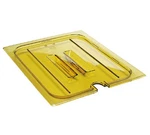 Cambro 20HPCHN150 H-pan Cover High Heat 1/2 Size Notched With Handle Amber. Fixed Price $9.60.