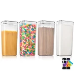 Sorbus Airtight Cereal Dispenser Easy Pour Canister Set Lids Kitchen Pantry -4PK. Fixed Price $48.99.
