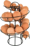 Southern Homewares Egg Skelter Deluxe Modern Spiraling Dispenser Rack Black. Fixed Price $19.95.