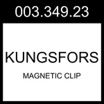 Ikea Kungsfors Magnetic Clip Stainless Steel Pack 003.349.23. Fixed Price $32.99.
