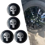 Ijuicy Car Wheel Center Hub Cap Cover, Metal Scratch-proof 4 Pcs Black #skull. Fixed Price $11.53.