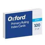 Oxford Primary Ruled Index Cards, 5 8 Inches, White,. Fixed Price $16.13.