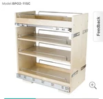 Hardware Resources No Wiggle Base Cabinet Pullout 11 With Premium Soft Close. Fixed Price $320.00.