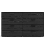 Tvilum Austin 8 Drawer Double Dresser Black Woodgrain. Fixed Price $274.18.