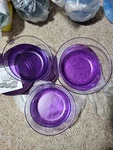 Tupperware Sheerly Elegant 3 Bowl Set With Lids Salad Tongs. Fixed Price $59.99.