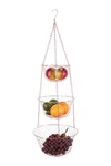 Fox Run 3-TIER Copper Kitchen Hanging Fruit Baskets, 32 Inches,. Fixed Price $35.11.