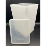 Vtg Tupperware Square Canister Container #805-1 White Storage 72OZ 7.5"X5"X4". Fixed Price $8.61.