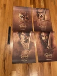 Lord Of The Rings Hobbit Movie Poster Set 4 - Imax 2012 Exclusive Mgm. Fixed Price $40.00.