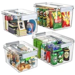 Plastic Storage Bins With Lids Stackable Organization And Containers .... Fixed Price $49.79.