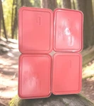 Pyrex 7210-PC Red Rectangle Plastic Storage Replacement Lid Cover (4-PACK). Fixed Price $15.58.