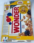 Wonder Bread Honey Nut Crispy Rice Cereal Box 1991 Rare Vintage. Fixed Price $75.00.