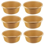 Ybm Home 1148 Round Plastic Wash Basin 7 Quarts 11.25" Gold - 6 Pack. Fixed Price $80.91.
