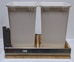 Rev-a-shelf Double 35 Qt Top Mount Pullout Waste Container Trash Bin 4WCTM-18DM2. Fixed Price $148.36.