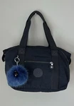 Kipling Handbag Purse HB7442 4TB Navy Blue Lightweight Fluffy Gorilla Charm Euc!. Fixed Price $28.50.
