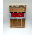 Utopia Kitchen Bamboo Drawer Organizer 5 Compartment Cutlery Tray New. Fixed Price $19.99.