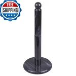Creative Home Natural Marble Upright Paper Towel Holder 12.5" 6" Dia Heavy. Fixed Price $45.11.
