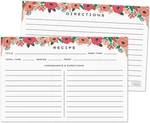 Sweetzer & Orange 4X6 Recipe Cards. Set Of 50 Floral, Blank Kitchen Sheets. Fixed Price $13.95.