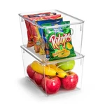 Sorbus Large Plastic Storage Bins With Lids For Kitchen Organization - Clear. Fixed Price $26.88.