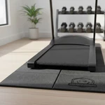 Portable Shock-absorbing Gym Mat 68"X24" For Stability Under Treadmills & Bikes. Fixed Price $39.89.