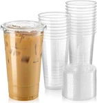 Fit Meal Prep 50 Pack 32OZ Clear Plastic Cups With Lids Bpa Free Drinkware. Fixed Price $34.95.