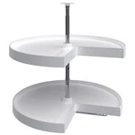 Rev-a-shelf 28'' Lazy Susan Pie-cut Polymer Two-shelf, White, LD-2942-28-11-1. Fixed Price $96.59.
