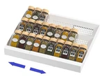 Expandable Metal Spice Drawer ORGANIZER,3-TIER,SLANTED Seasoning Jars Tray Fo.... Fixed Price $38.30.