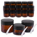 Tanstic 25PCS Glass Set - 15 Amber Round (1OZ, & 1.7OZ 2OZ. Fixed Price $20.28.