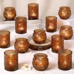 Darjen 24PCS Amber Votive Candle Holders - Vintage Glass Holder, Candl.... Fixed Price $41.55.