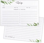 Outus 50 Pieces Bridal Recipe Cards Double Sided Kitchen Sage Simpl. Fixed Price $14.47.