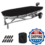 Grondnictory Jon Boat 12-14FT 420D Waterproof Covers Fits. Fixed Price $67.64.