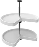 Rev-a-shelf 3472-24-52 Value Line Double Tier 24" Kidney Shaped White. Fixed Price $73.99.