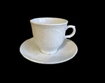 Rare Vienna White By Seltmann Coffee/tea Cup And Saucer Scroll Accents Mint!!. Fixed Price $16.99.