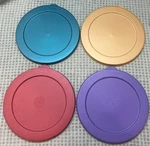 New Tupperware Round Replacement Seal/lid #4734A 6.5 Purple Gold Green Red. Fixed Price $20.00.