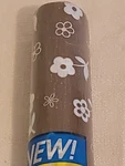 Shelf Liner Chocolate Floral Hippie Retro Nos Vtg 1983 Rubbermaid Smooth 'n Easy. Fixed Price $9.99.