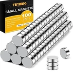 Trymag 6X3MM Small Round Refrigerator Magnets, Silver. Fixed Price $14.52.