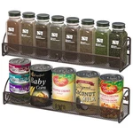 Deco Brothers Wall Mounted Single Tier Mesh Hanging Spice Rack, Set Of 2, Bronze. Fixed Price $25.53.