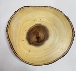 Lipper International Acacia Bark Edged Footed Serving Charcuterie Tray Rustic. Fixed Price $15.00.