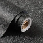 17" 118" Black Silk Wallpaper Peel And Stick, Embossed Textured Self Adhesive. Fixed Price $22.99.