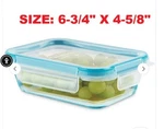 Snapware 2 Cups Pure Pyrex Glass Food Storage Container Rectangle & Plastic Lid. Fixed Price $13.95.