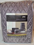 Nip Org Quilted 6-PIECE China Dinnerware Storage Container Set Grey **new**. Fixed Price $14.75.