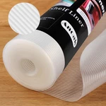 Anoak Shelf Cabinet Liner, Non Adhesive 12"W X 240"L, Stripe Clear. Fixed Price $20.28.