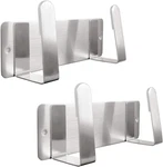 Pot Lid Rack, Wall Mounted 304 Stainless Steel Pan Silver(set Of 2). Fixed Price $28.63.