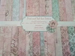 24 Pc Double Sided 6X6 Pink & Teal Card Kit Patterened Paper. Fixed Price $11.49.