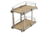 Rev-a-shelf Two-tier Solid Bottom Pullout Base Cabinet Organizer, 54BK-12SC-2-1. Fixed Price $169.99.