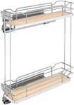 Rev-a-shelf 5322-BCSC-5 Contemporary 6"W X 22-1/4"H Two Tier Sold Maple. Fixed Price $299.67.