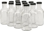North Mountain Supply 16 Ounce Glass Stout Sauce Bottle - With 38MM Black. Fixed Price $53.83.