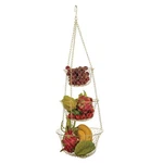 Fox Run Gold 3-TIER Kitchen Hanging Fruit Basket, 32-INCHES. Fixed Price $33.06.