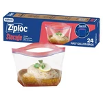 Ziploc Half Gallon Marinade Food Storage Bags For Meal Prep, 24 Count, Clear. Fixed Price $8.99.